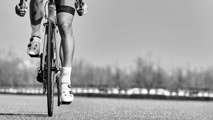 image of a cyclist completing an ftp test