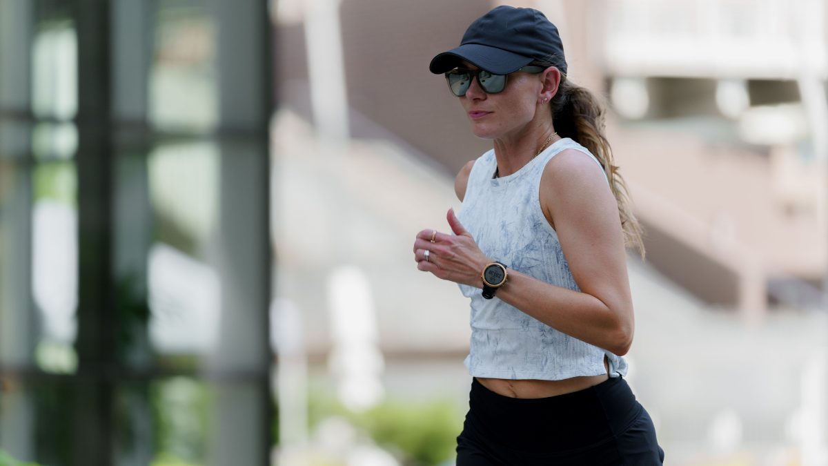 Female Runner Athlete Running Marathon Workout Outside